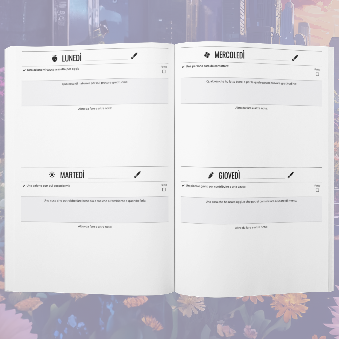 Quaderno dell'ECOSOSTENIBILITÀ, per spreconi irrecuperabili (e non)