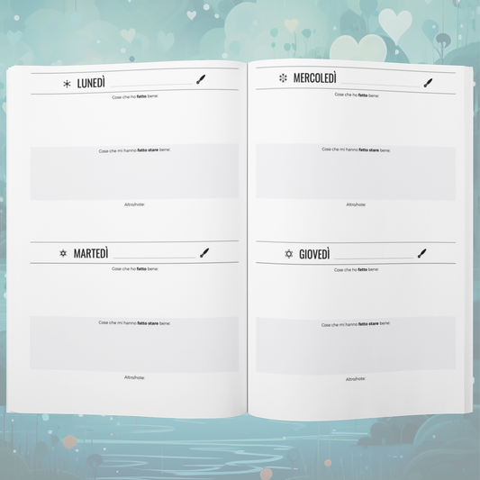 Quaderno della GRATITUDINE, per sfiduciati cronici (e non)