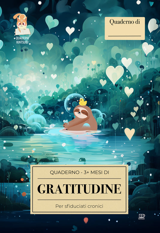 Quaderno della GRATITUDINE, per sfiduciati cronici (e non)