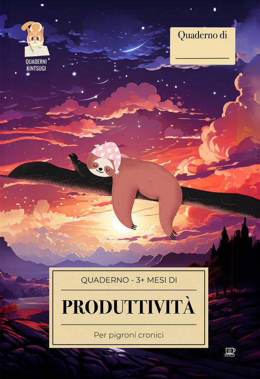 Quaderno della PRODUTTIVITÀ, per pigroni cronici (e non)